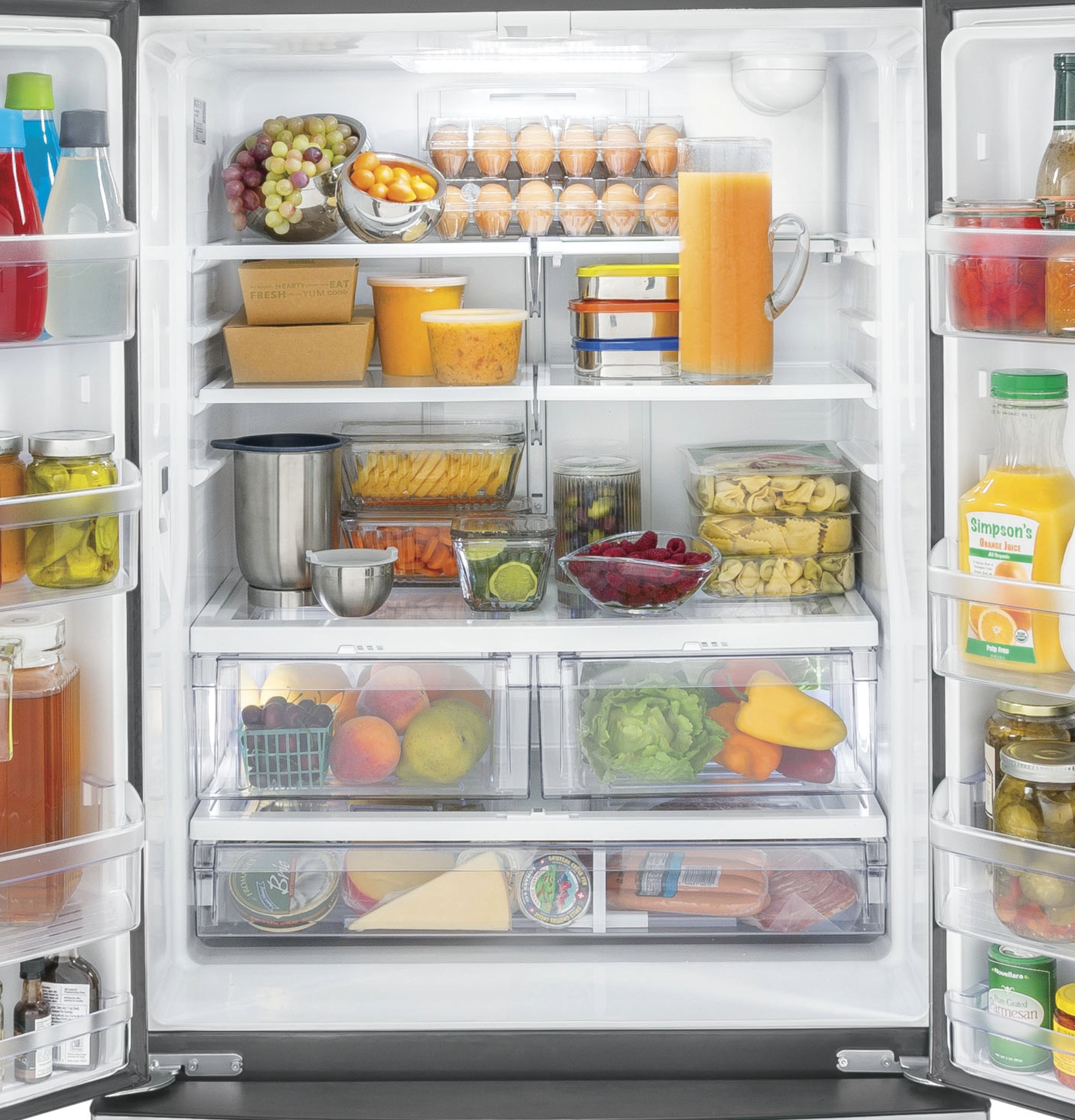 GE Smart Appliances 33" Counter Depth French Door 18.6 cu. ft. Smart Refrigerator - View 6 | Fridge.com