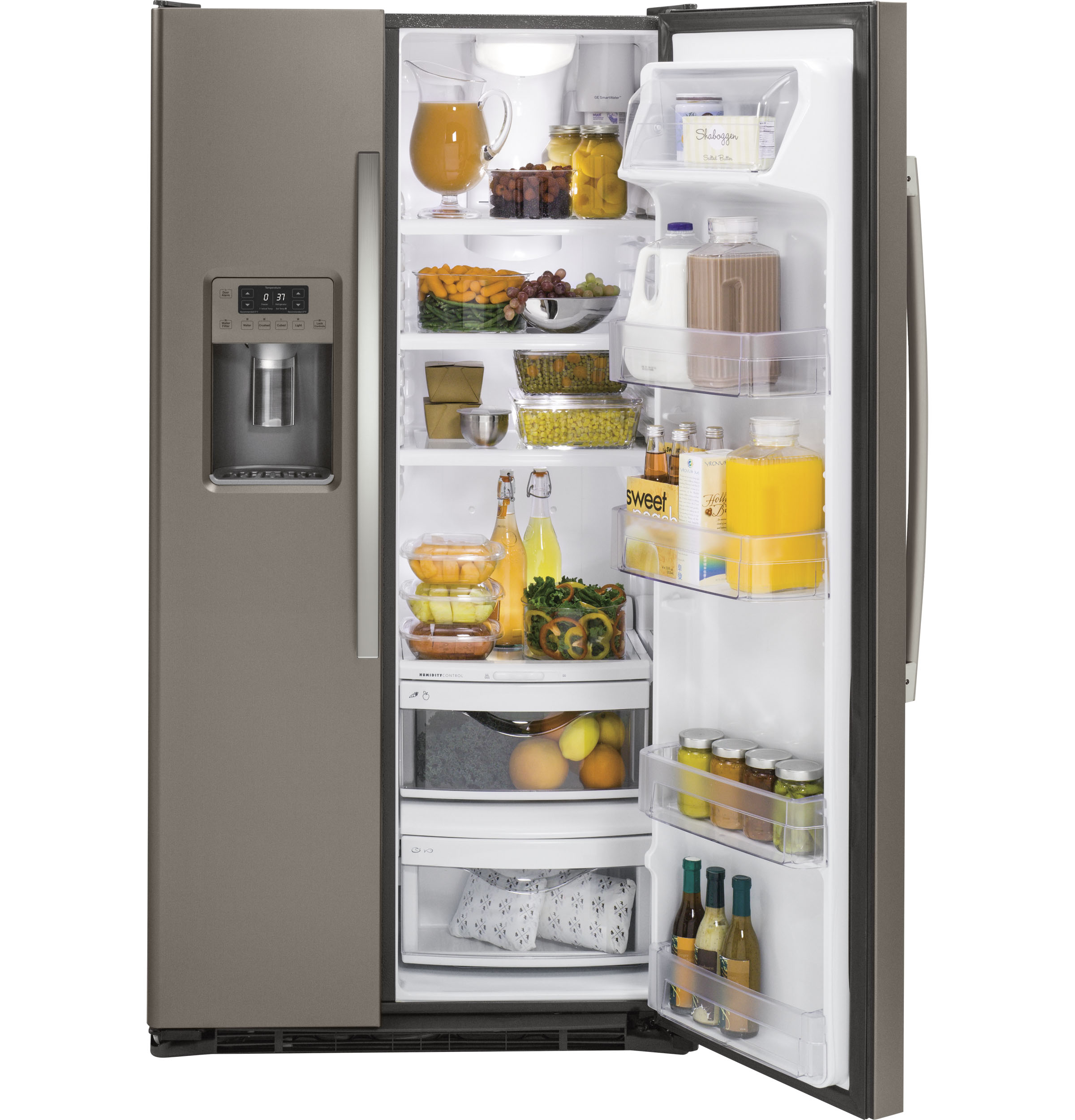 36" Counter Depth Side-By-Side 21.9 cu. ft. Refrigerator - View 3 | Fridge.com