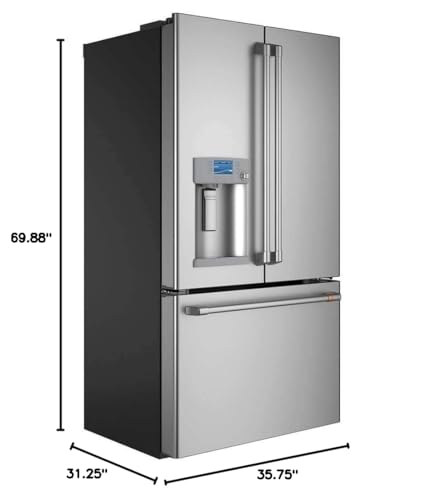 Café CYE22TP2MS1 22.2 cu. ft. Smart French Door Refrigerator In Stainless Steel, Counter Depth And Energy Star - View 2 | Fridge.com