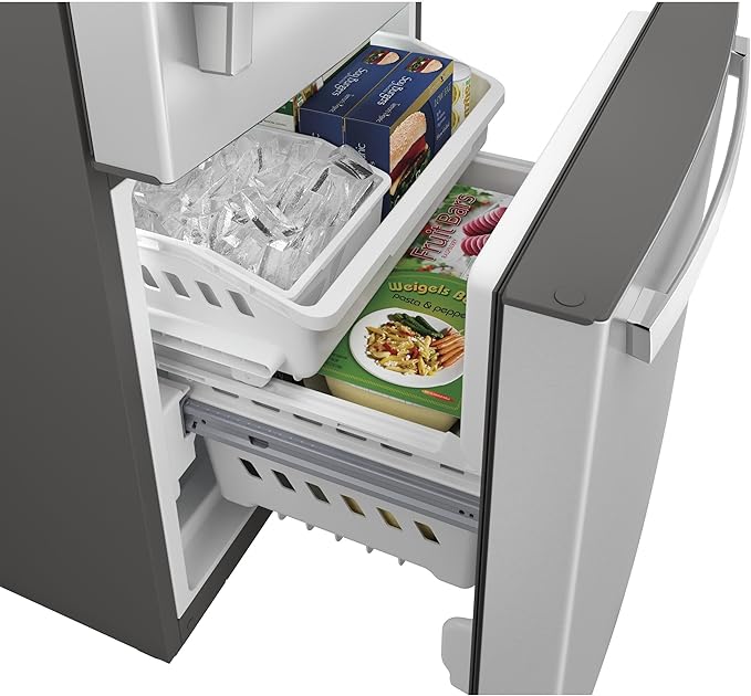 GE® Energy Star® 21.0 Cu. Ft. Bottom-Freezer Refrigerator - View 5 | Fridge.com