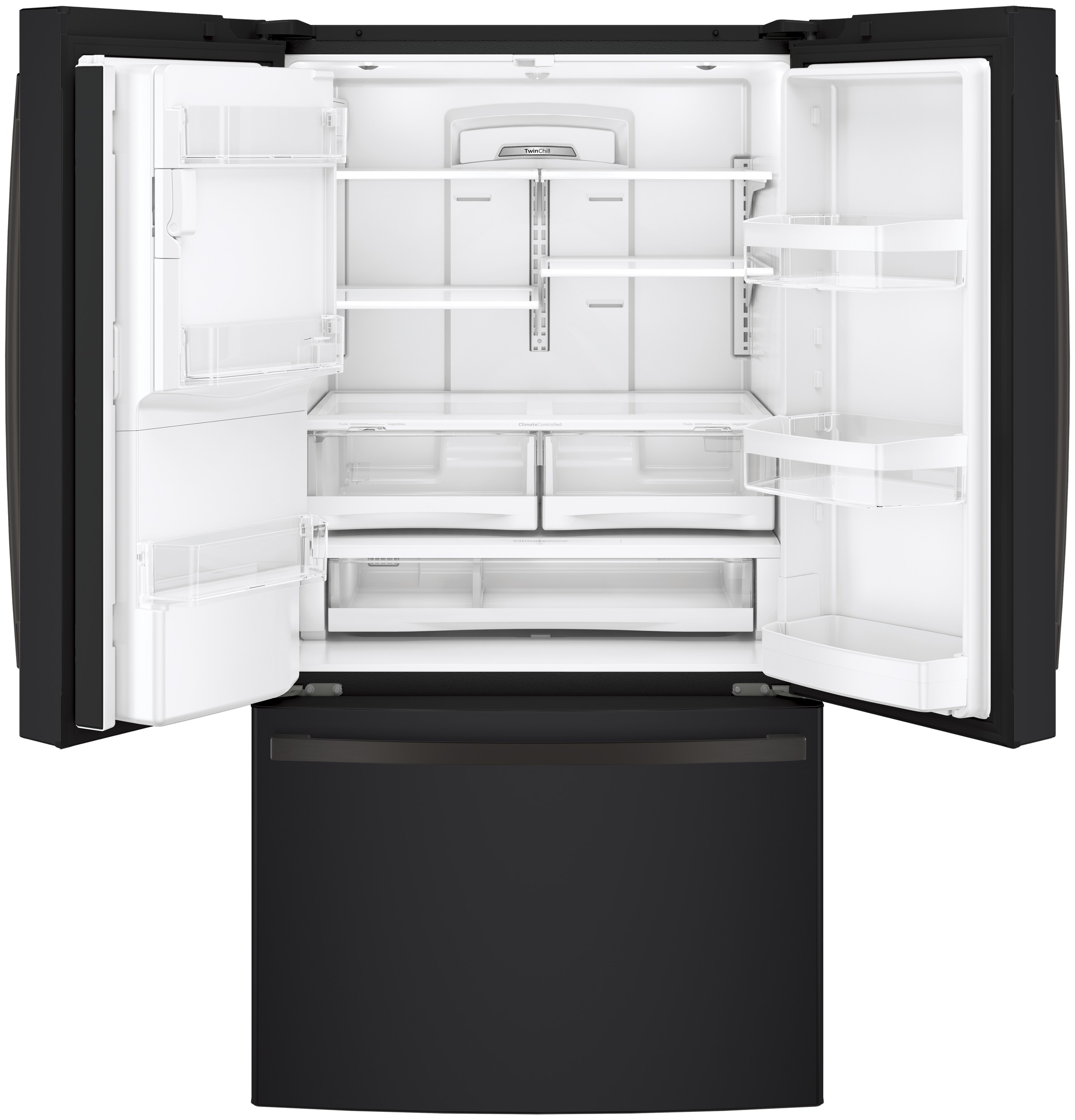 GE 36 Inch 36" French Door Refrigerator GFE28GELDS - View 4 | Fridge.com