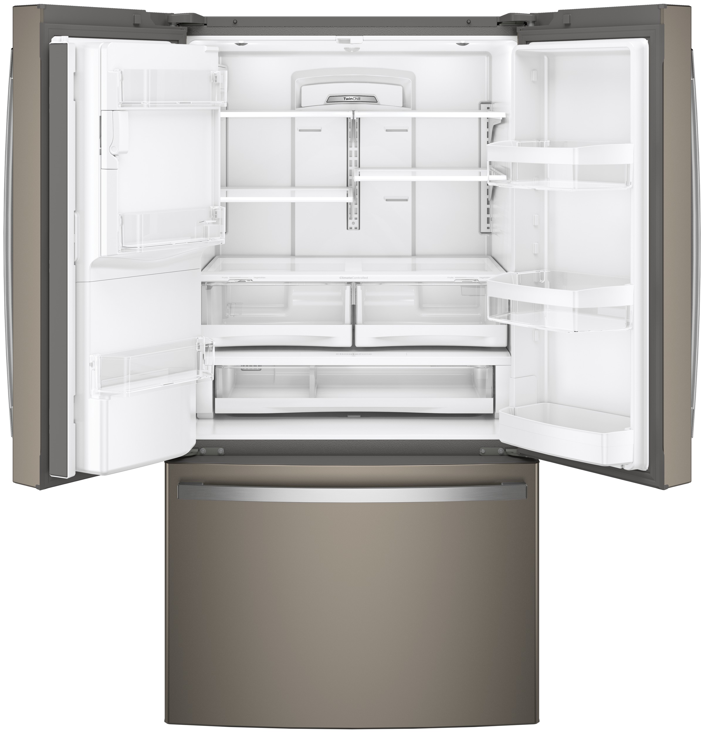 GE 36 Inch 36" French Door Refrigerator GFE28GMKES - View 5 | Fridge.com
