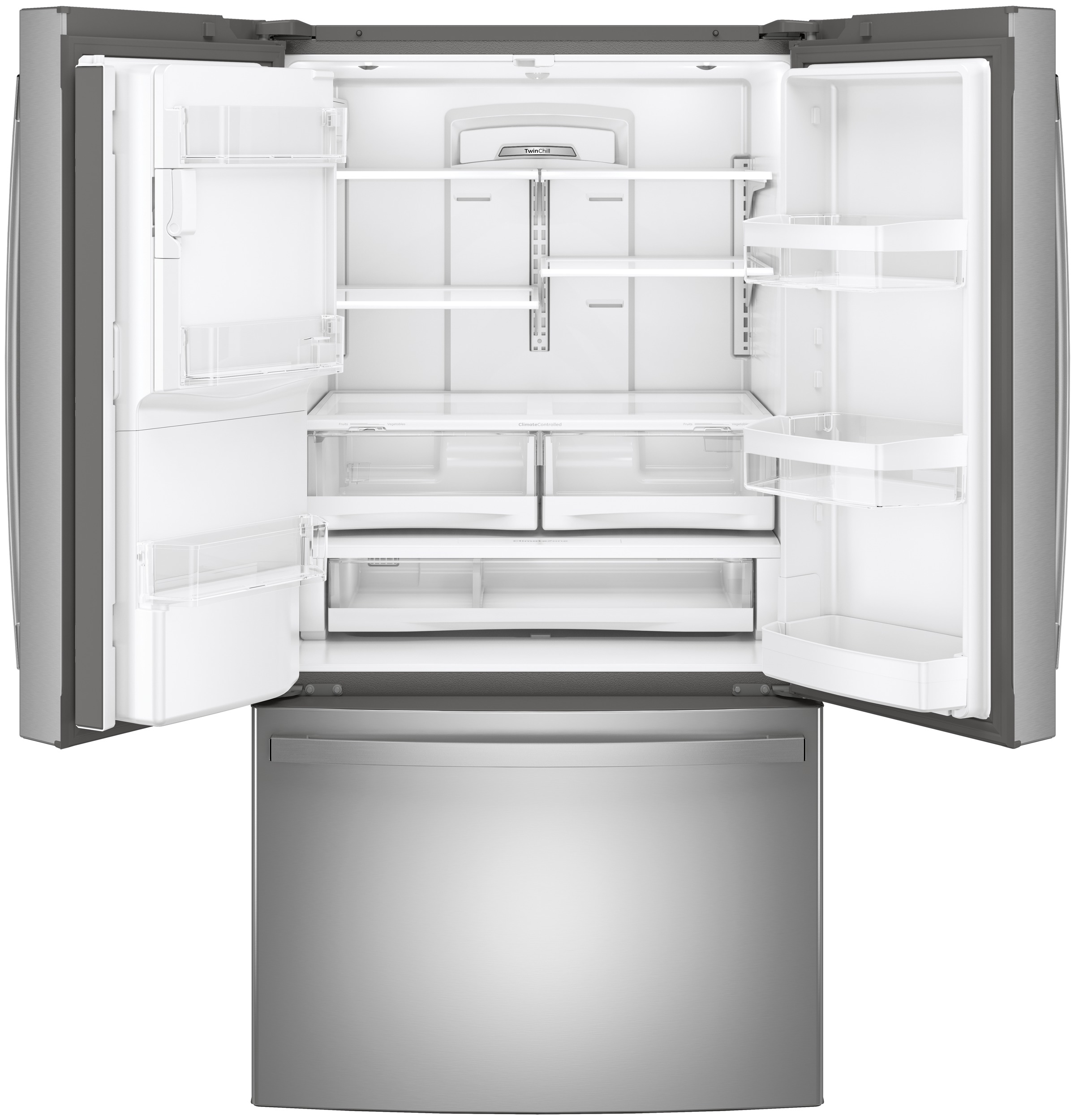 GE Energy Star 27.7 cu. ft. Fingerprint Resistant French-Door Refrigerator - View 4 | Fridge.com