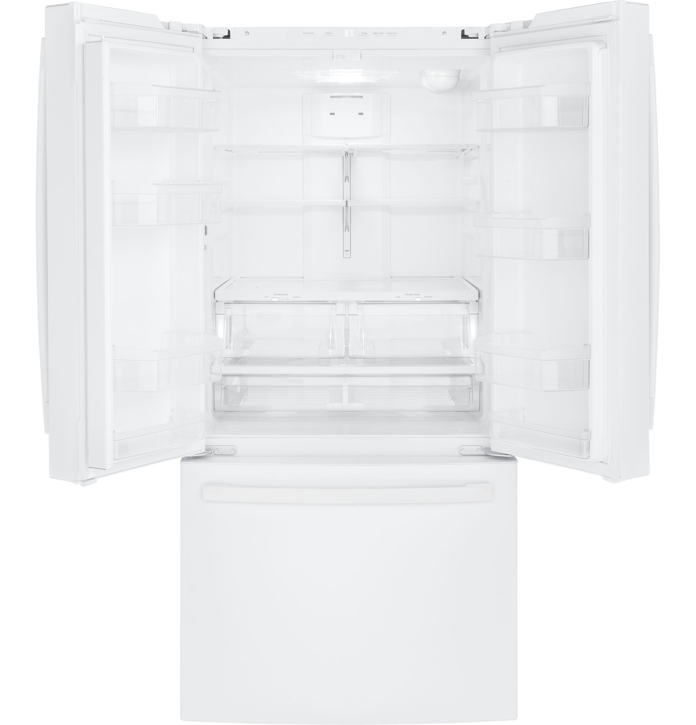 GE® Energy Star® 24.7 cu. ft. Refrigerator In White Size 69.875 H X 32.75 W X 37.5 D | GNE25JGKWW - View 4 | Fridge.com