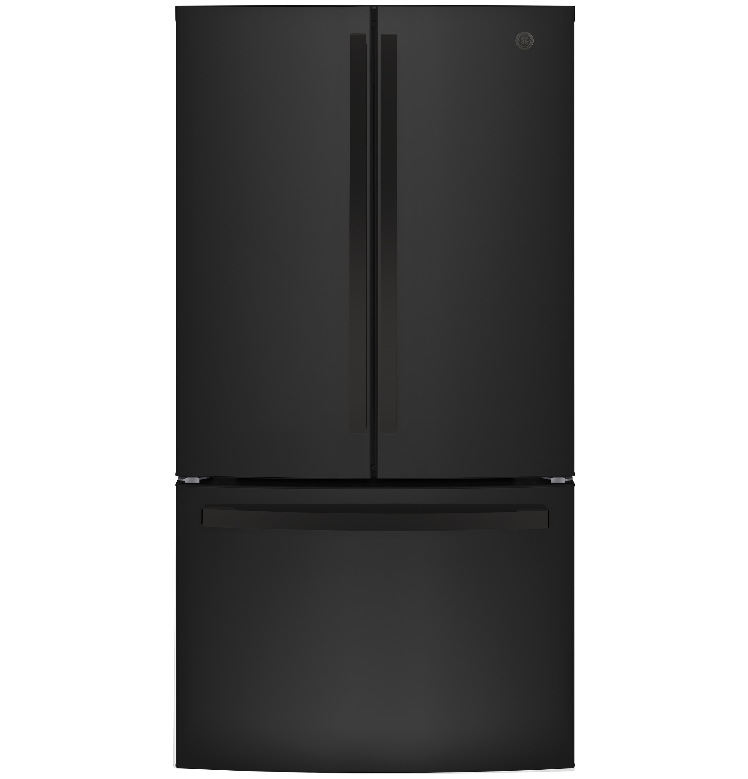 GE® ENERGY STAR® 27.0 Cu. Ft. Refrigerator in Black size 69.875 H x 35.75 W x 35.875 D | GNE27JGMBB | Fridge.com