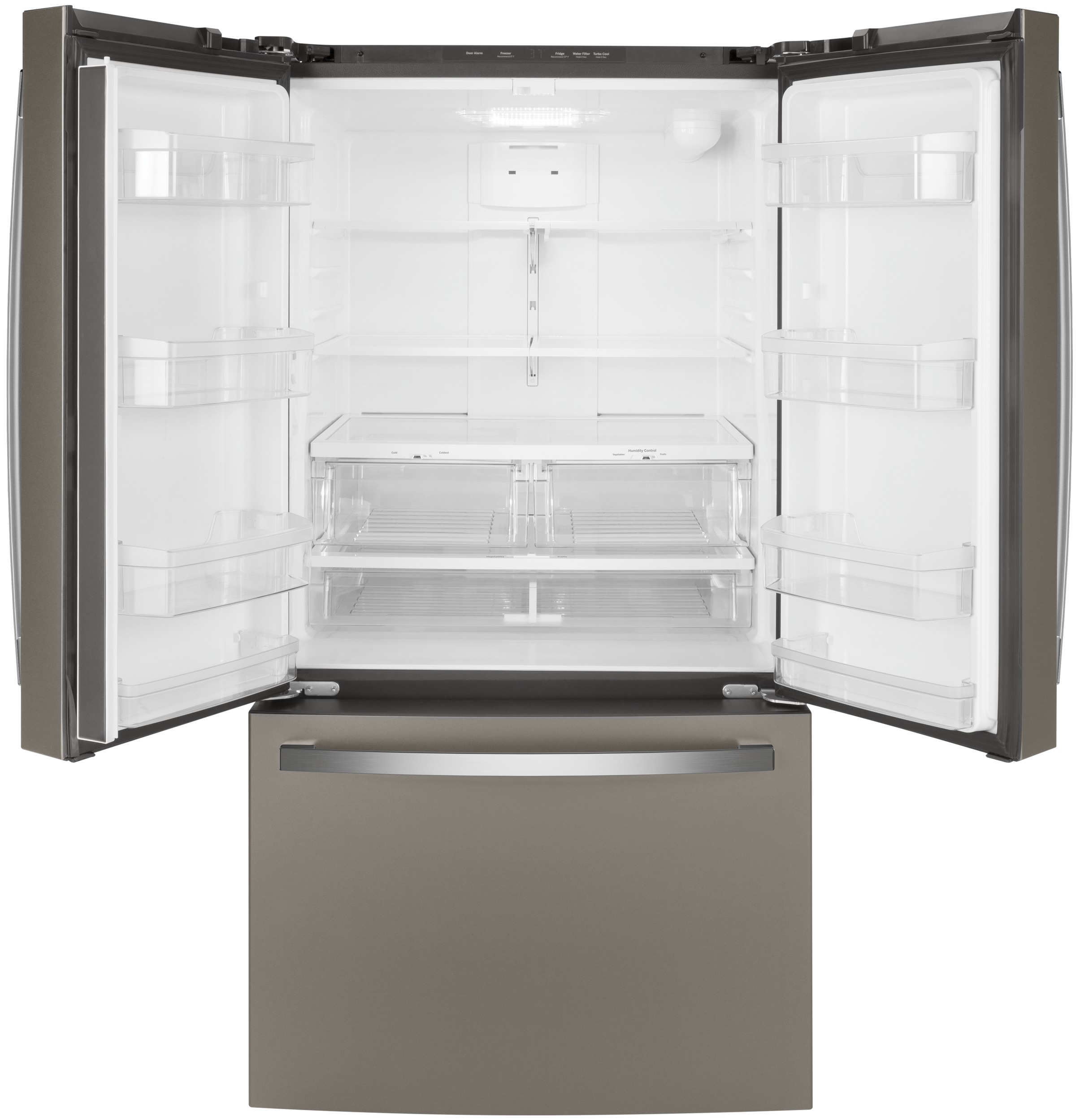 GE® ENERGY STAR® 27.0 Cu. Ft. Refrigerator in Slate size 69.875 H x 35.75 W x 35.875 D | GNE27JMMES | Stainless Steel | Fridge.com