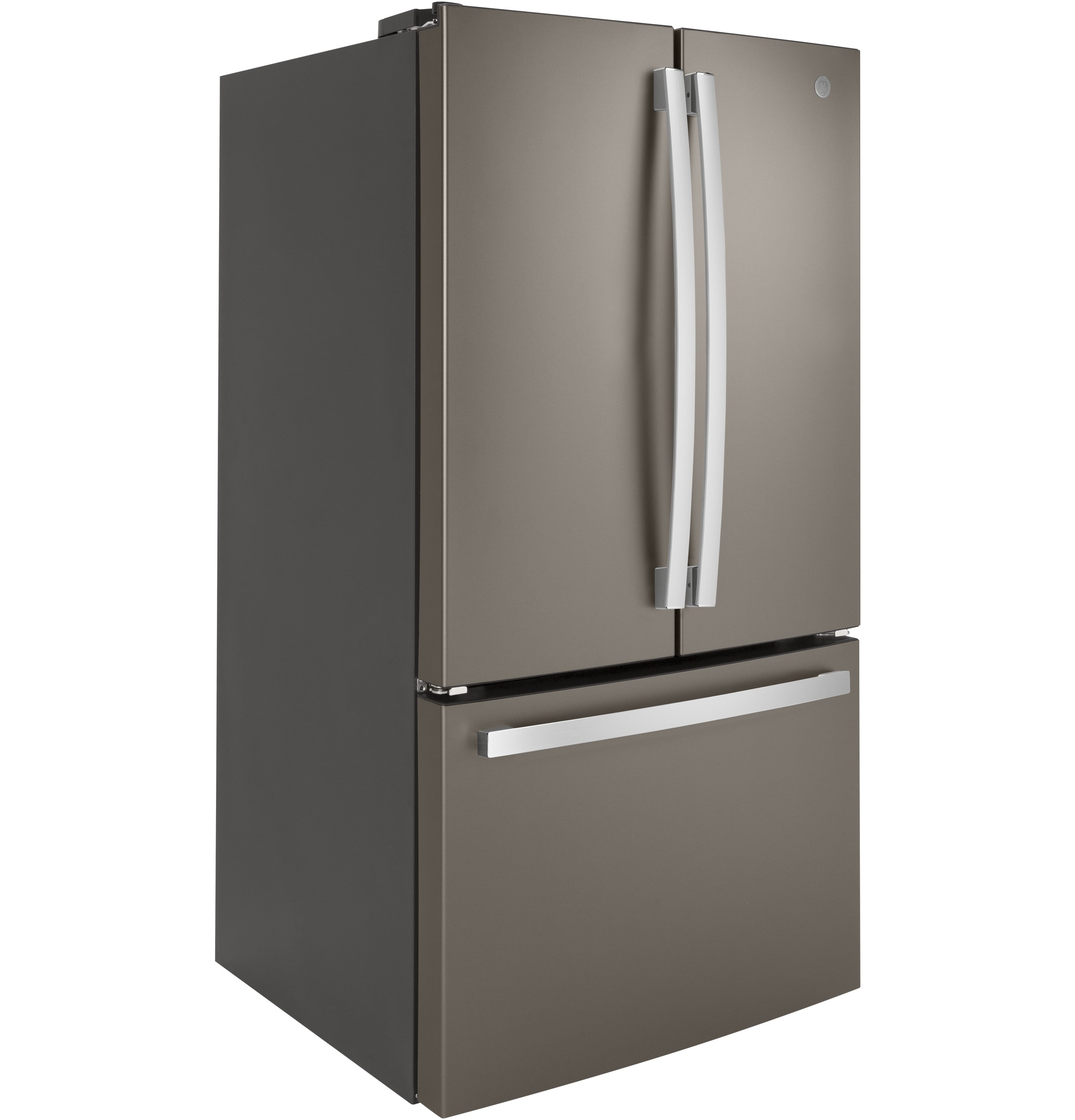 GE - 36 in. Wide 27.0 cu. ft. French Door Refrigerator With Internal Water Dispenser - Slate - View 6 | Fridge.com