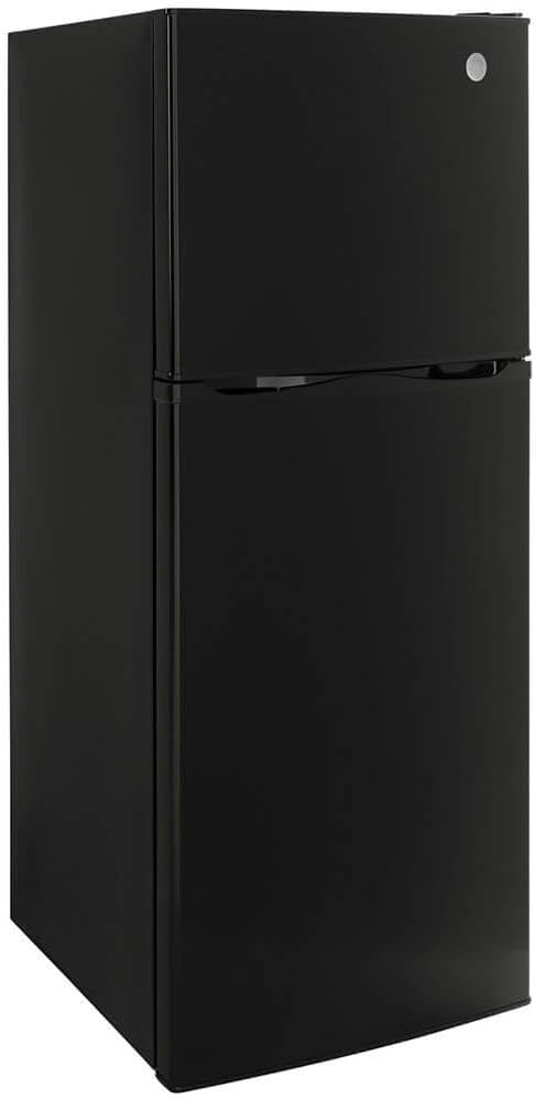 GE GPV10FGNBB 24" Top Freezer Refrigerator With 9.93 cu. ft. Capacity 12V Dc Power Only LED Lighting And Adjustable Spillproof Glass Shelves In Black - View 6 | Fridge.com