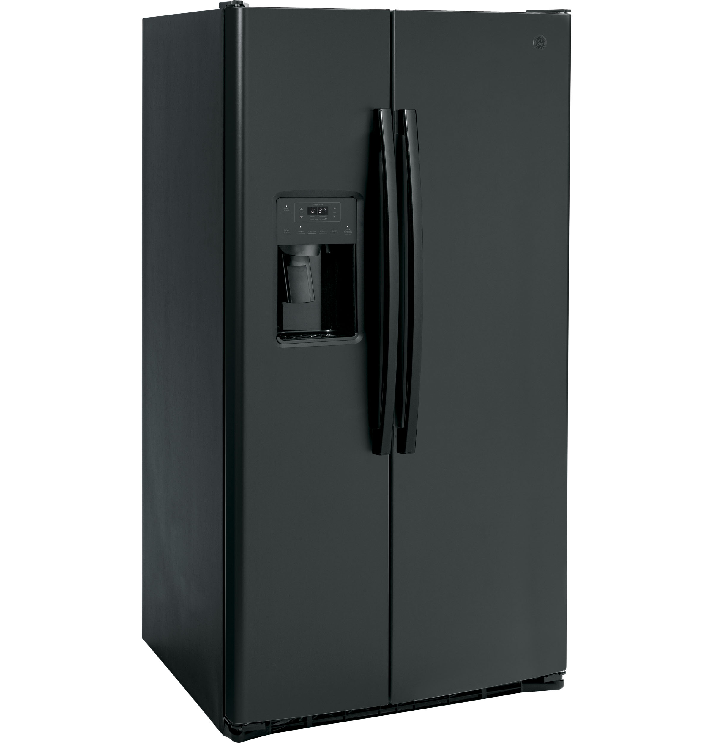 GE 36 Inch 36" Side-By-Side Refrigerator GSE25GGPBB - View 5 | Fridge.com