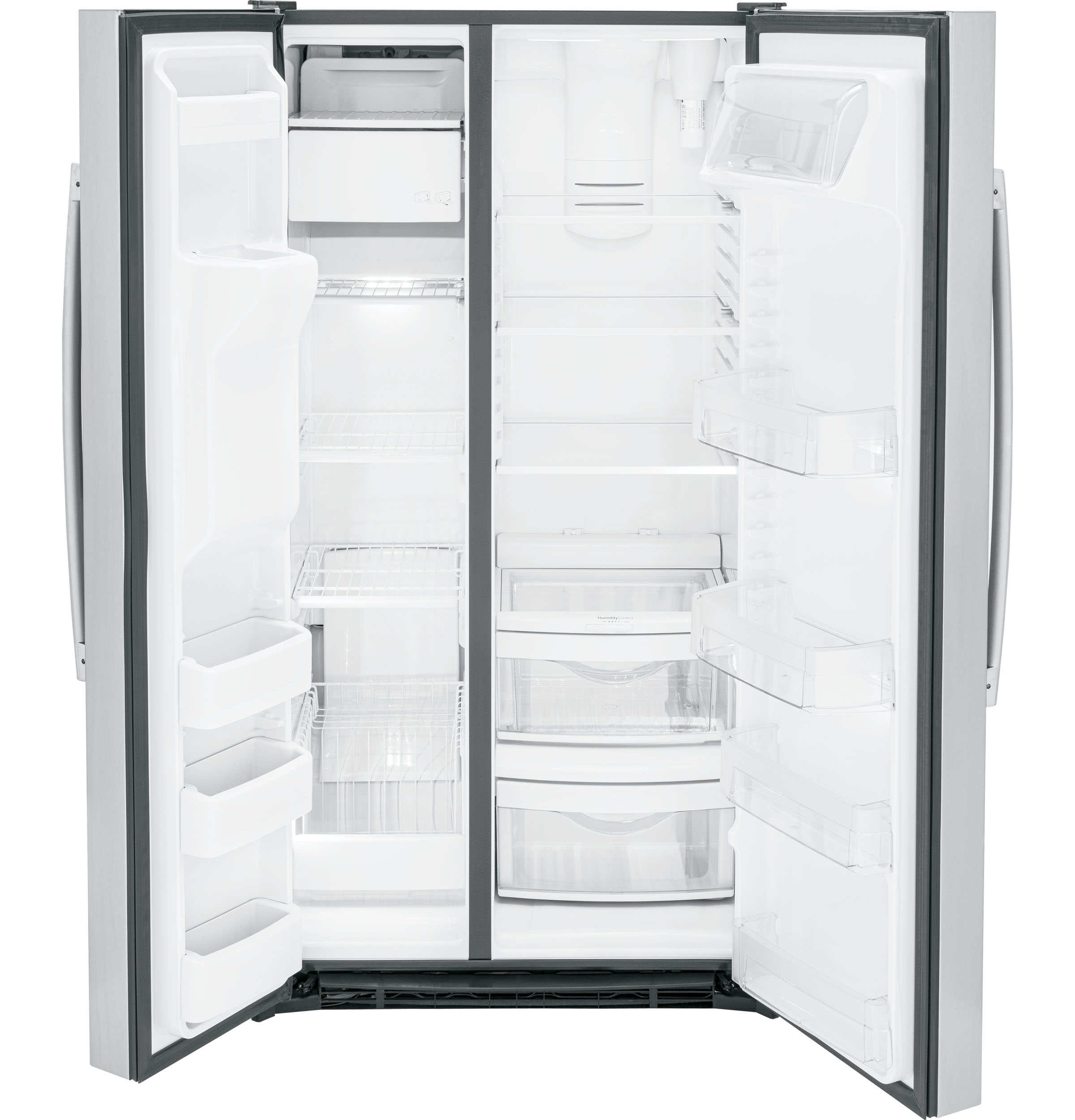 36" Side By Side 25.3 cu. ft. Refrigerator - View 4 | Fridge.com