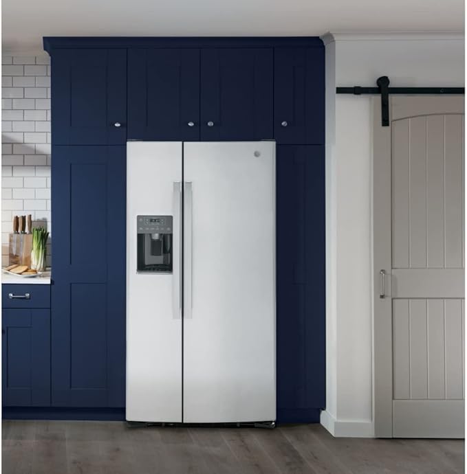 GE® 23.0 cu. ft. Side-By-Side Refrigerator - View 4 | Fridge.com