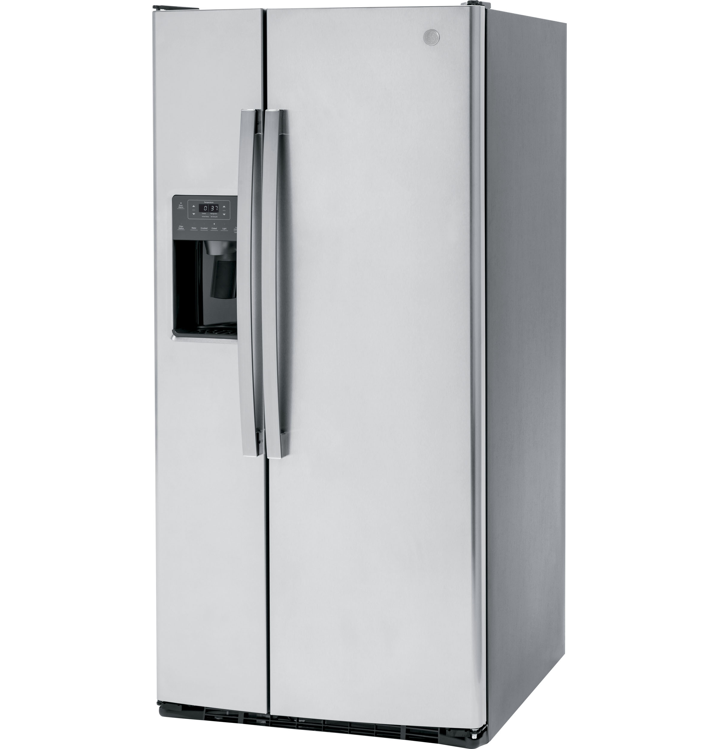 GE 23.0 cu. ft. Side-By-Side Refrigerator In Stainless Size 69.625 H X 32.75 W X 34.75 D | GSS23GYPFS | Stainless Steel - View 6 | Fridge.com