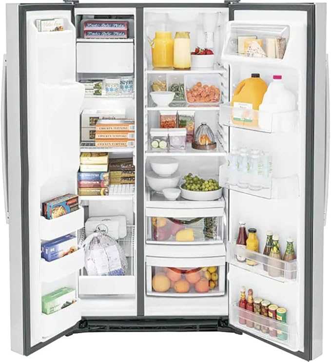 GE® 25.3 cu. ft. Side-By-Side Refrigerator - View 5 | Fridge.com