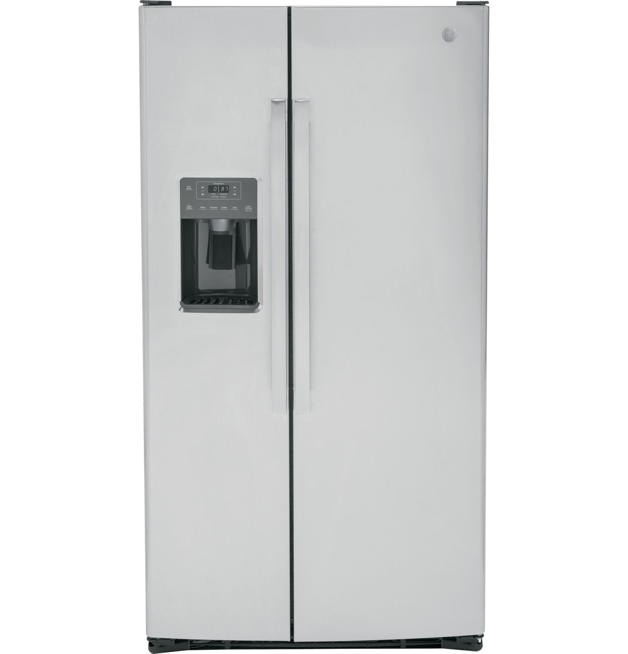 GE 36" Side By Side 25.3 Cu. Ft. Refrigerator - View 2 | Fridge.com