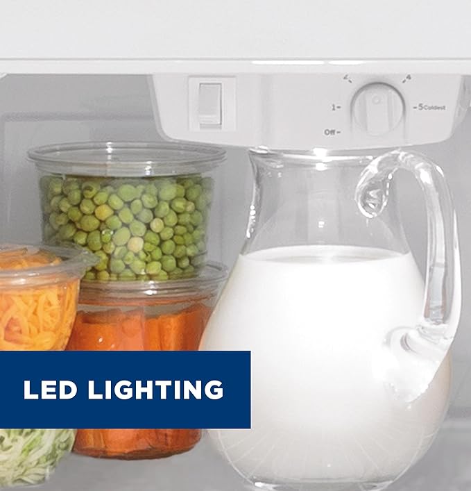 GE 15.6 cu. ft. Top Freezer Refrigerator In White - View 6 | Fridge.com