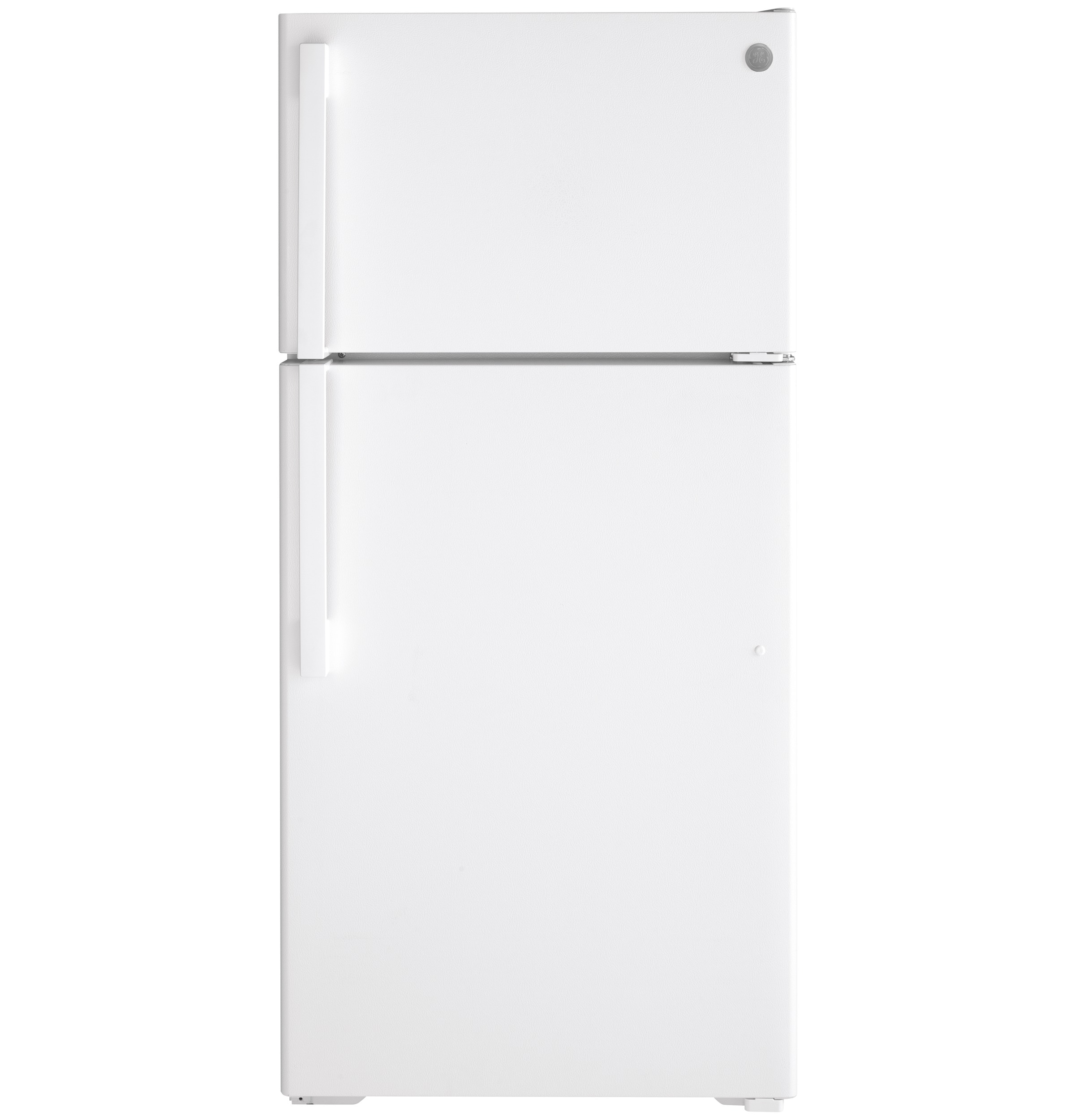GE® ENERGY STAR® 15.6 Cu. Ft. Top-Freezer Refrigerator in White size 61.75 H x 28 W x 32.625 D | GTE16DTNRWW | Fridge.com