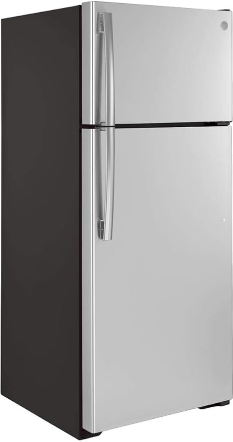 GE® Energy Star® 17.5 cu. ft. Top-Freezer Refrigerator - View 3 | Fridge.com