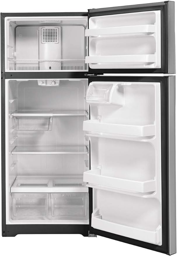 GE® Energy Star® 17.5 cu. ft. Top-Freezer Refrigerator - View 4 | Fridge.com