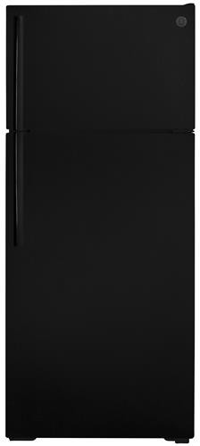GE 28 Inch Top Freezer Refrigerator GTE18GTNRBB — FIN-0019292 | Fridge.com