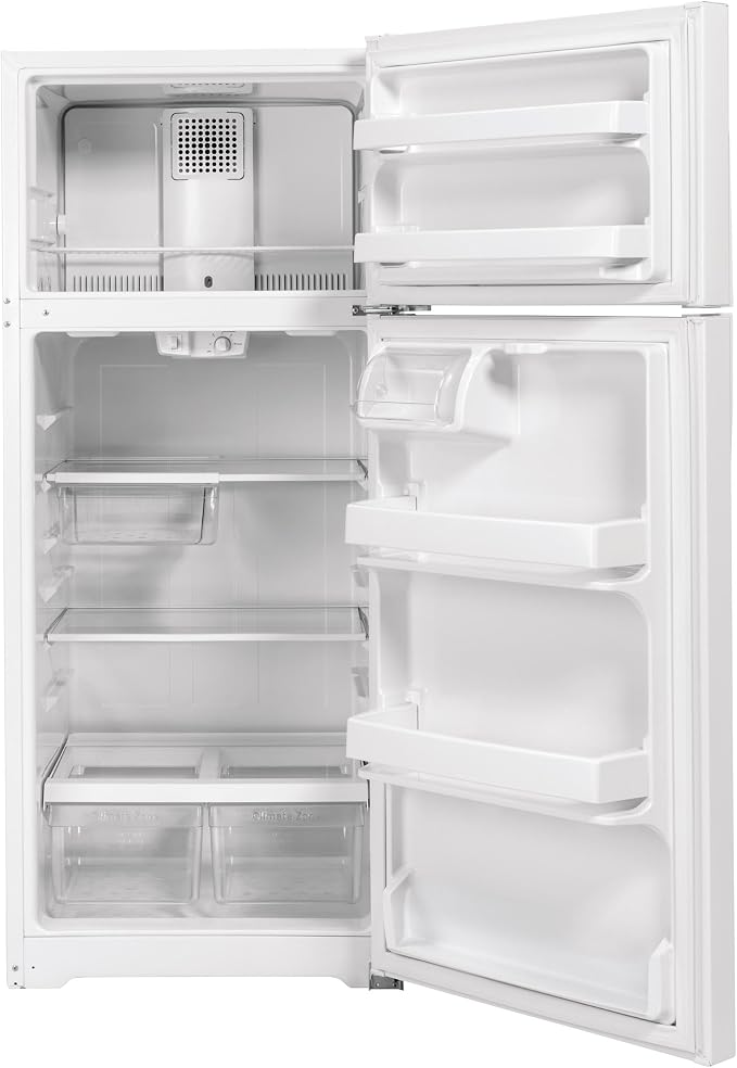 GE GTS17DTNRWW 16.6 cu ft Top-Mount Refrigerator - View 4 | Fridge.com