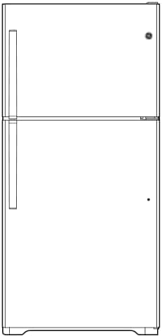 GE GTS17DTNRWW 16.6 cu ft Top-Mount Refrigerator - View 6 | Fridge.com