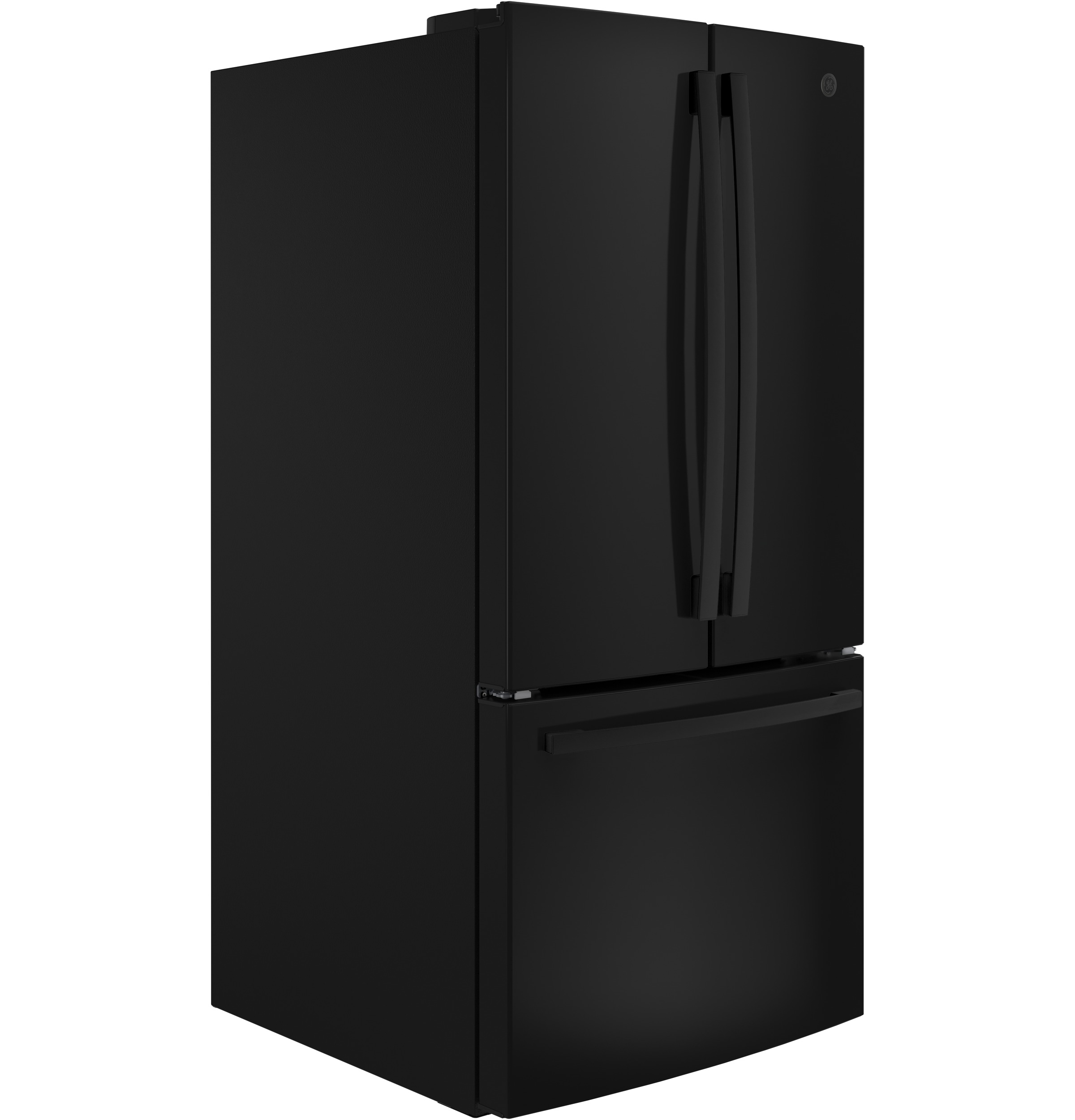 GE 33 Inch 33" Counter Depth French Door Refrigerator GWE19JGLBB - View 4 | Fridge.com