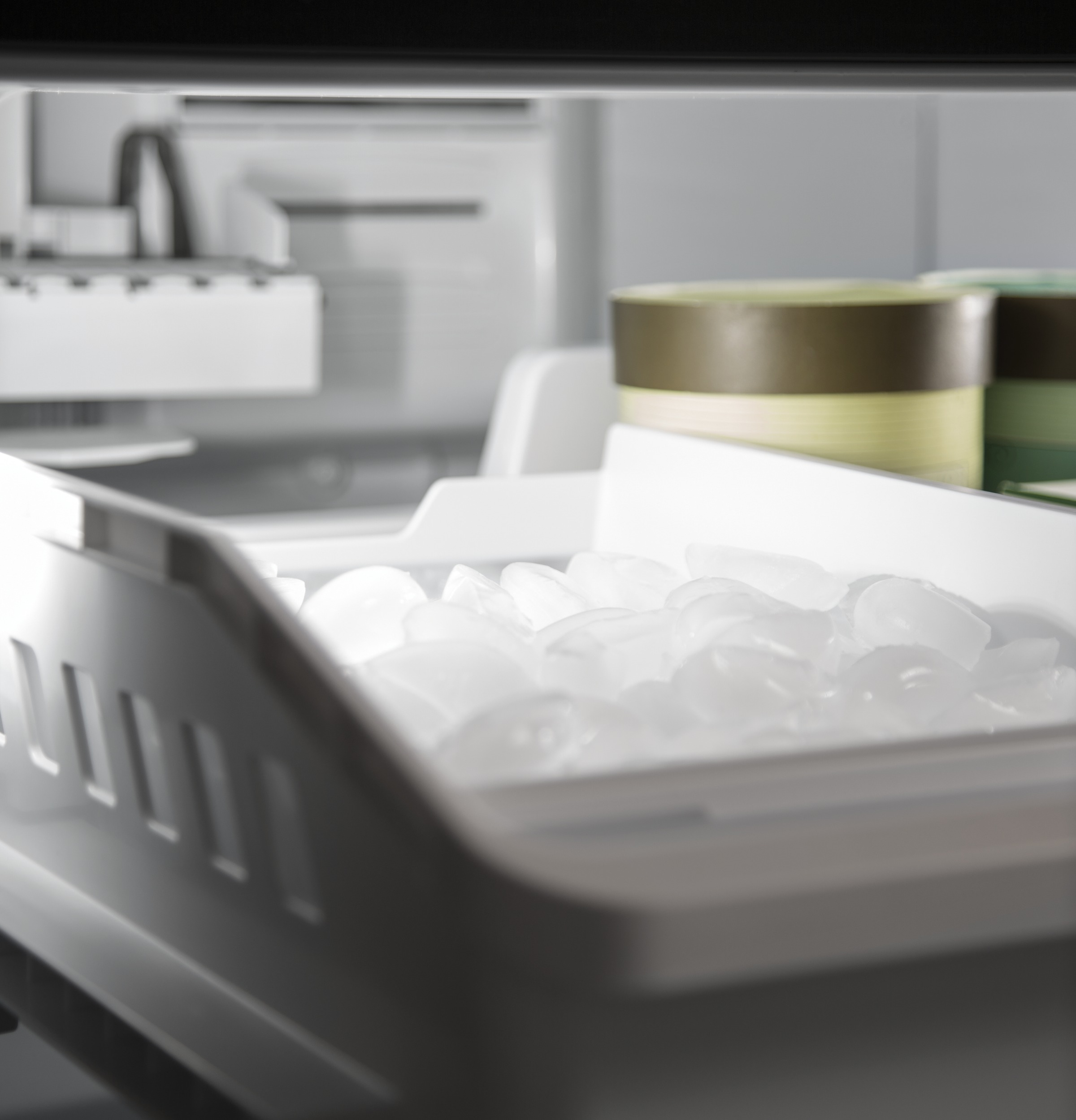 GE 33 Inch 33" Counter Depth French Door Refrigerator GWE19JGLBB - View 6 | Fridge.com