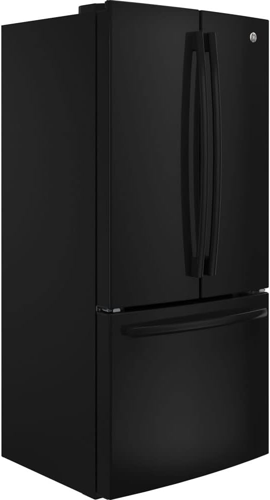 GE GWE19JGLBB French Door Refrigerator, Black - View 2 | Fridge.com