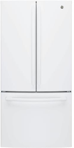 GE - 33 in. Wide 18.6 Cu. Ft. French Door Counter-Depth Refrigerator with Internal Water Dispenser - High Gloss White — FIN-0019357 | Fridge.com