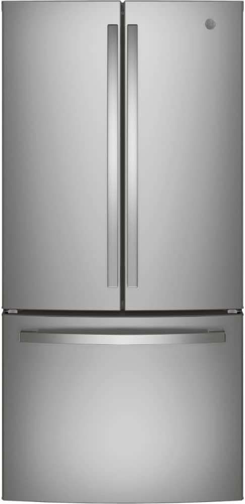 GE GWE19JYLFS 18.6 cu. ft. Counter Depth French Door Refrigerator in Fingerprint Resistant Stainless Steel | Fridge.com