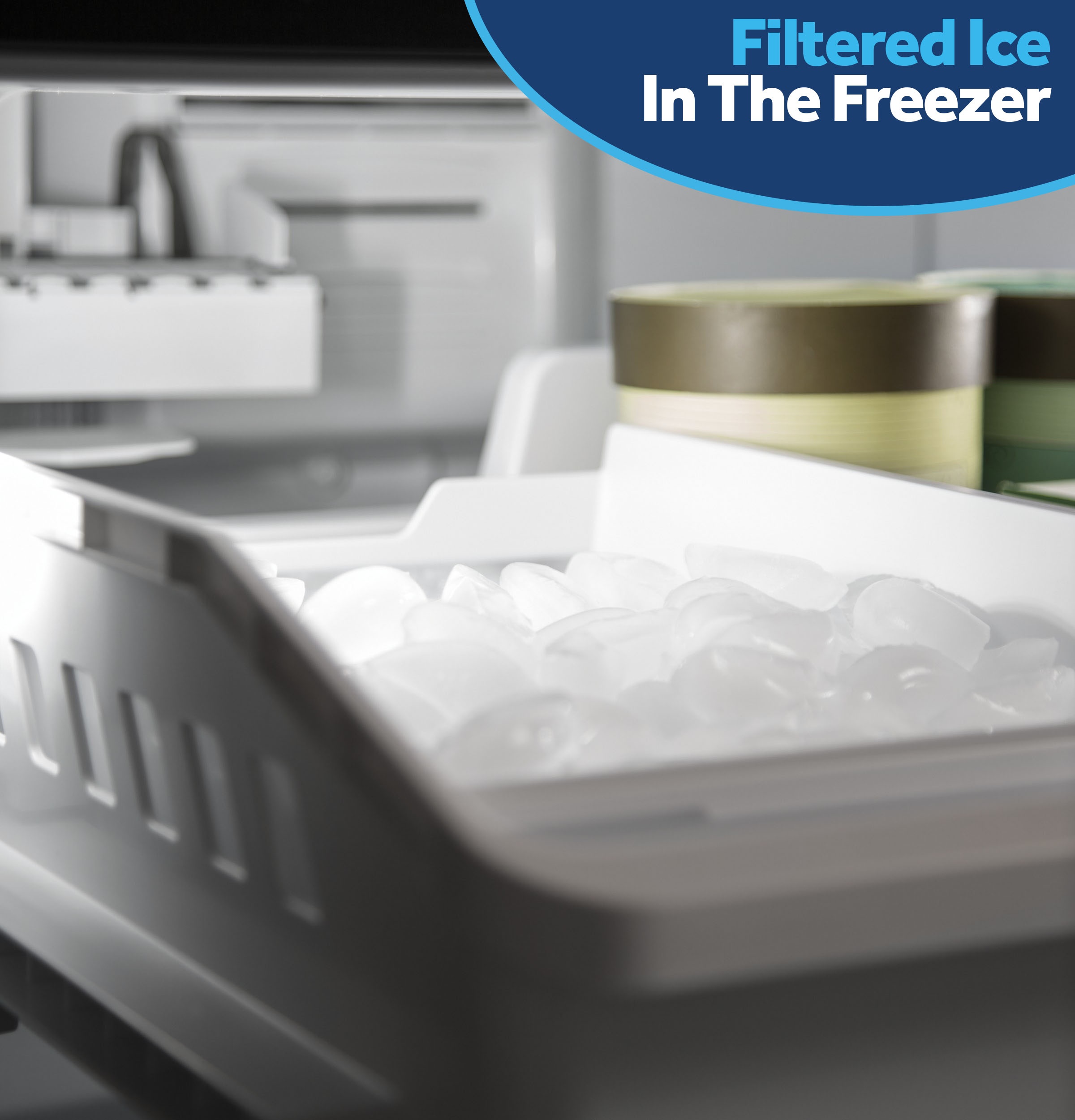 GE 21.9 cu. ft. Fingerprint Resistant Counter-Depth French-Door Refrigerator Stainless Steel - View 6 | Fridge.com