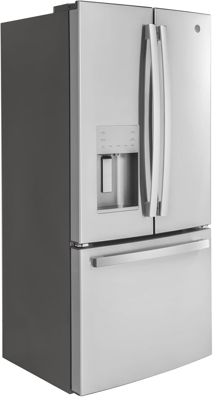 GE GYE18JYLFS 17.5 cu. ft. Counter-Depth French Door Refrigerator - View 2 | Fridge.com