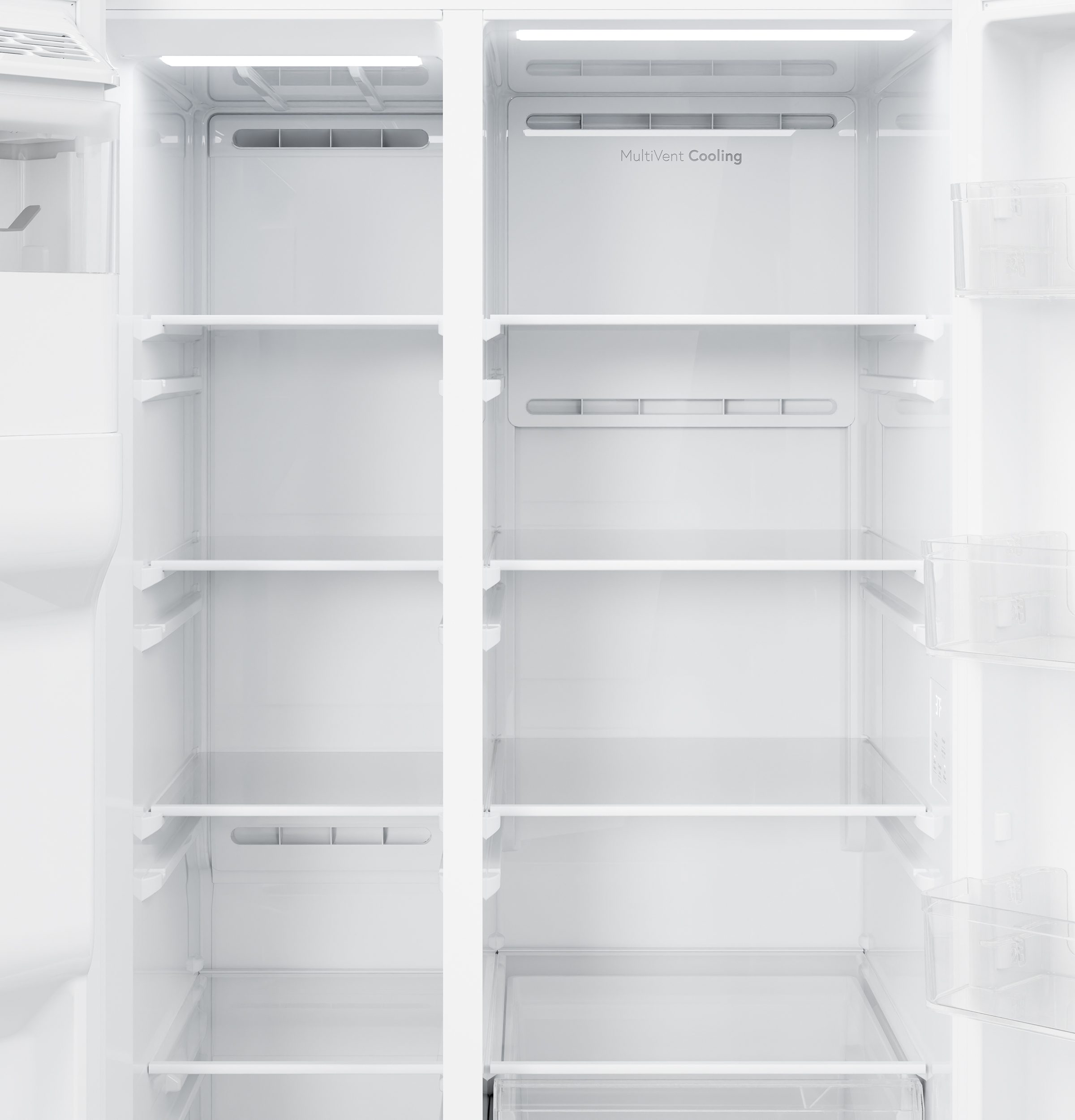 GE 36 Inch Counter Depth Side-By-Side Refrigerator GZE24NGYWW - View 6 | Fridge.com
