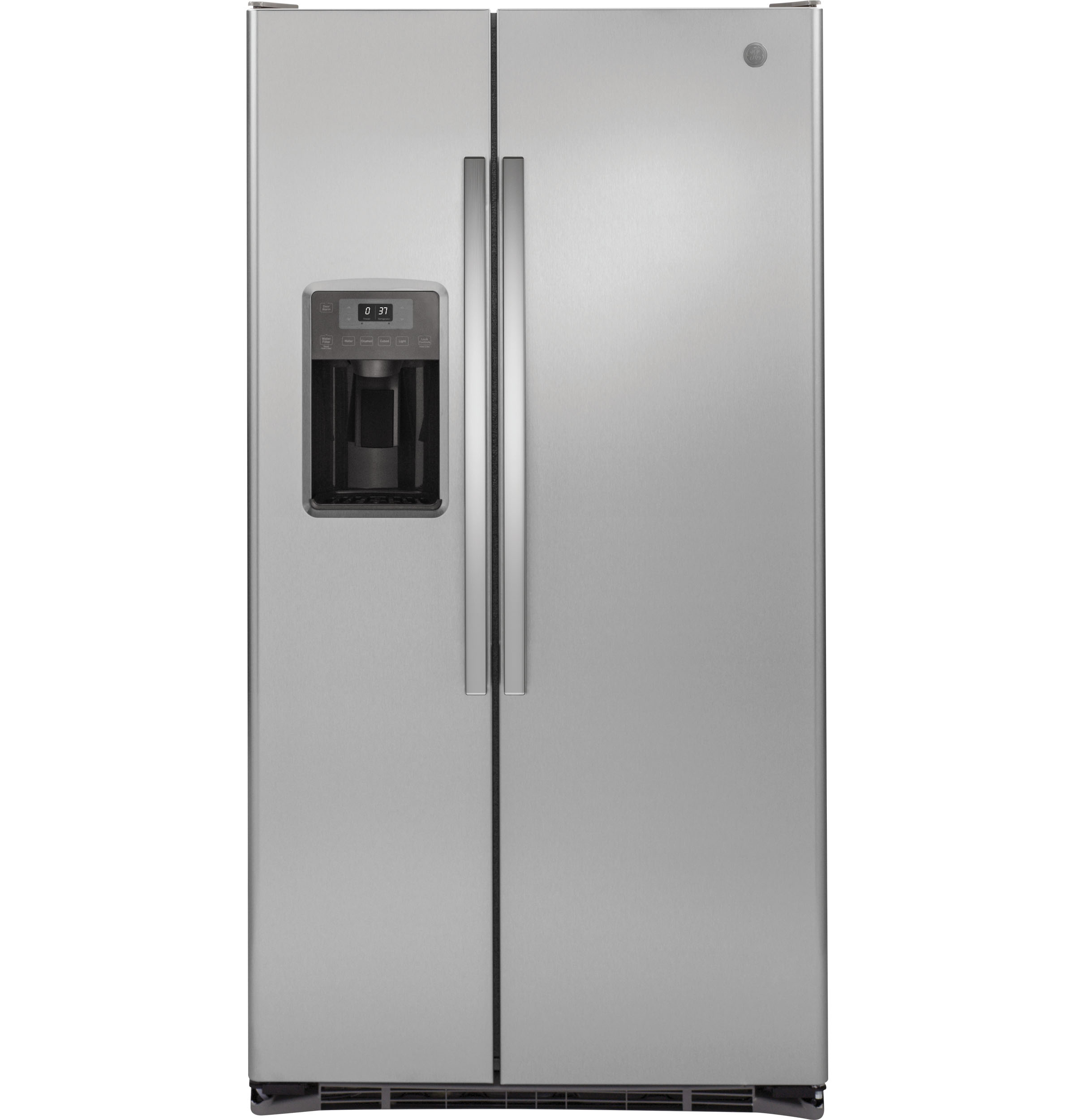 GE 21.9 Cu. Ft. Counter-Depth Side-By-Side Refrigerator 36-Inch Wide in Stainless Steel | Fridge.com