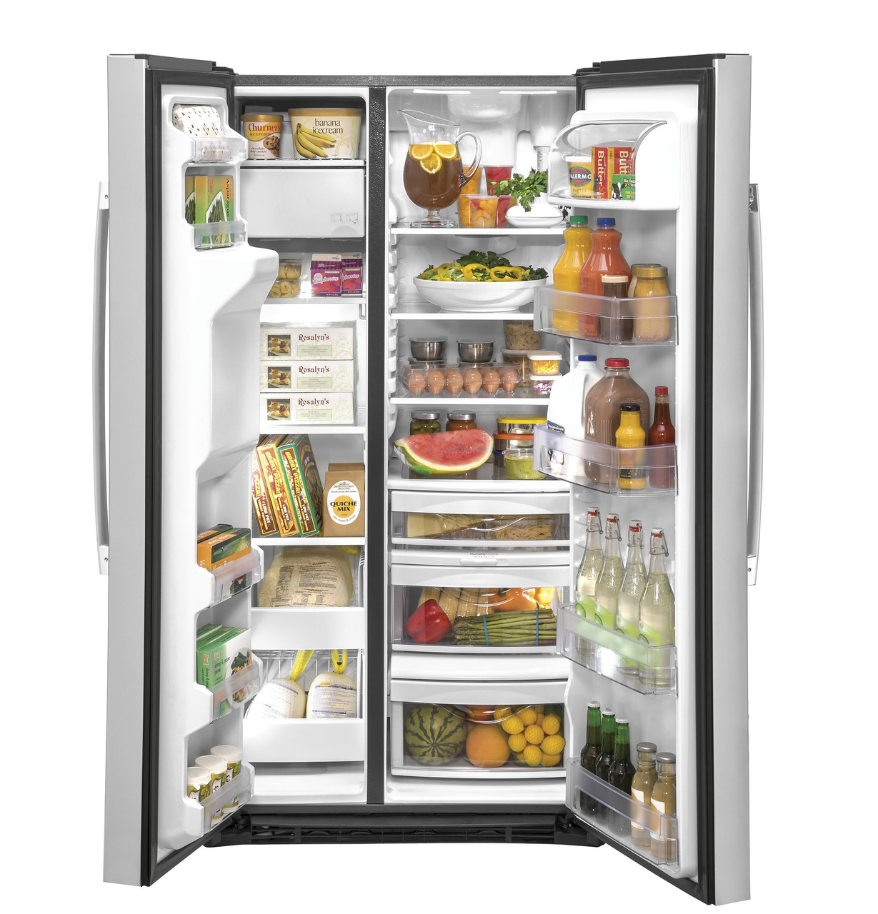 Counter Depth Side By Side Refrigerator - View 3 | Fridge.com