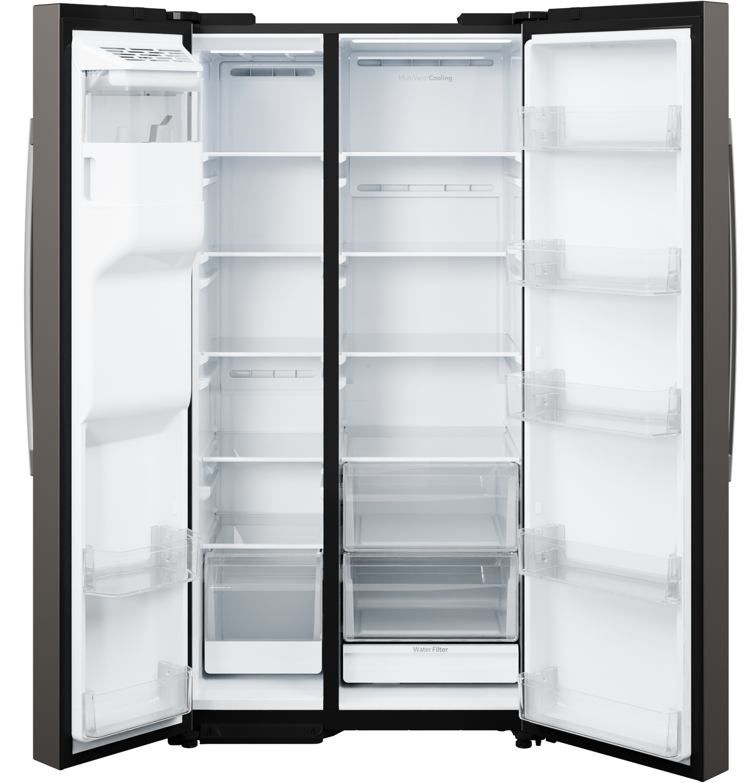 GE 36 Inch 36" Counter Depth Side-By-Side Refrigerator GZS24NMYES - View 5 | Fridge.com