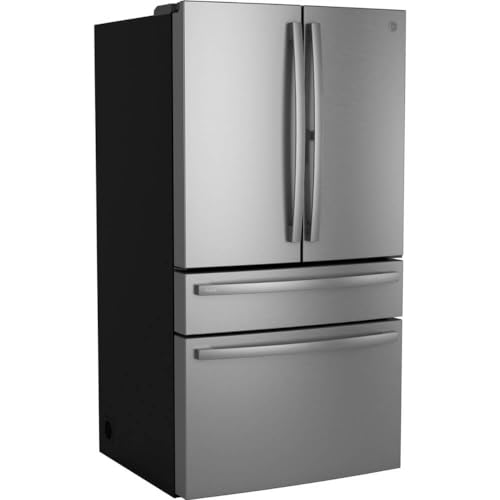 GE Profile 28.7 cu. ft. 4-Door French Door Refrigerator in Stainless Steel with Dual-Dispense Autofill Pitcher PGE29BYTFS | Fridge.com