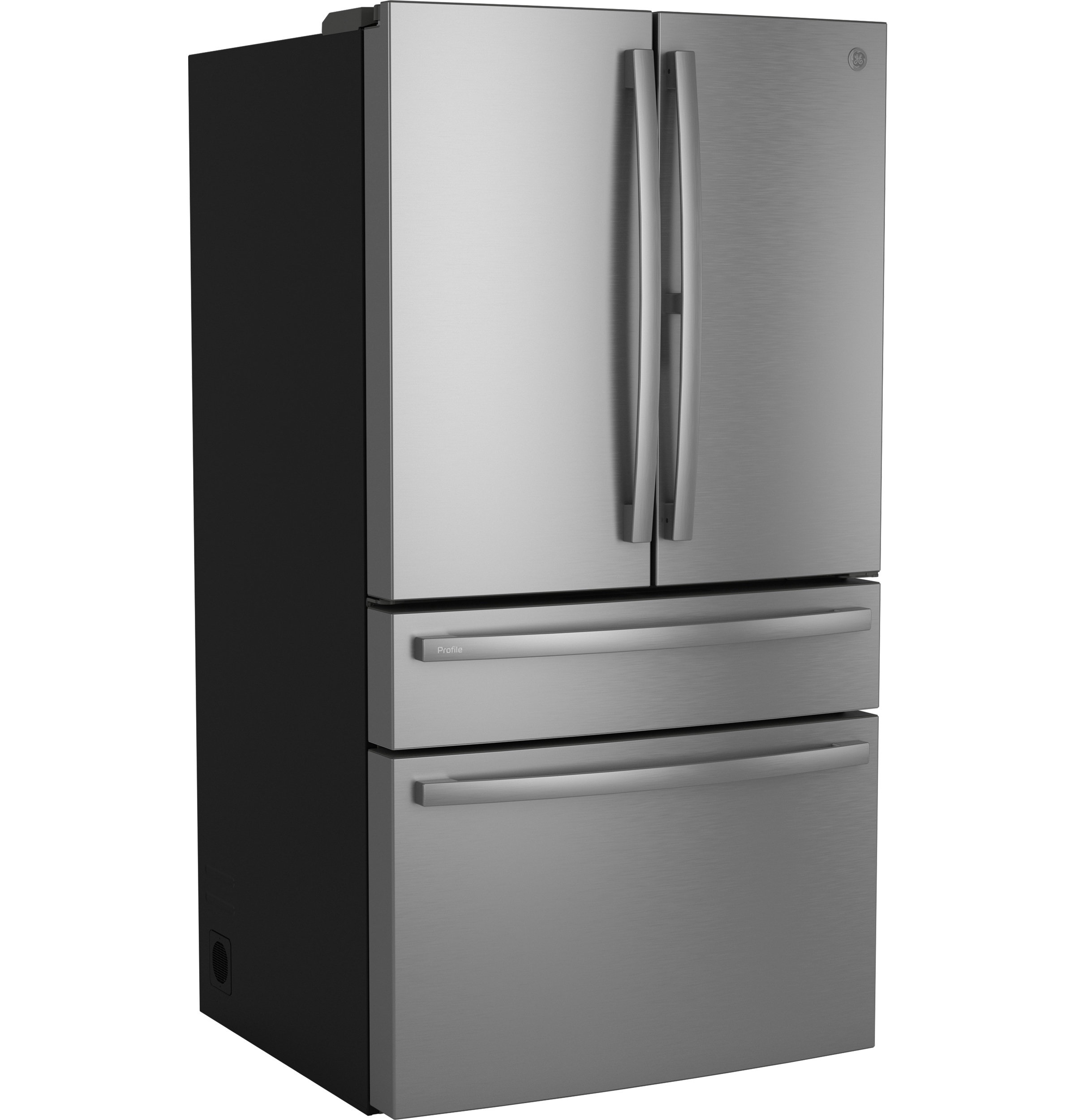 GE Profile Energy Star 23.3 cu. ft. Smart Counter-Depth Fingerprint Resistant 4-Door French-Door Refrigerator With Door In Door - View 3 | Fridge.com