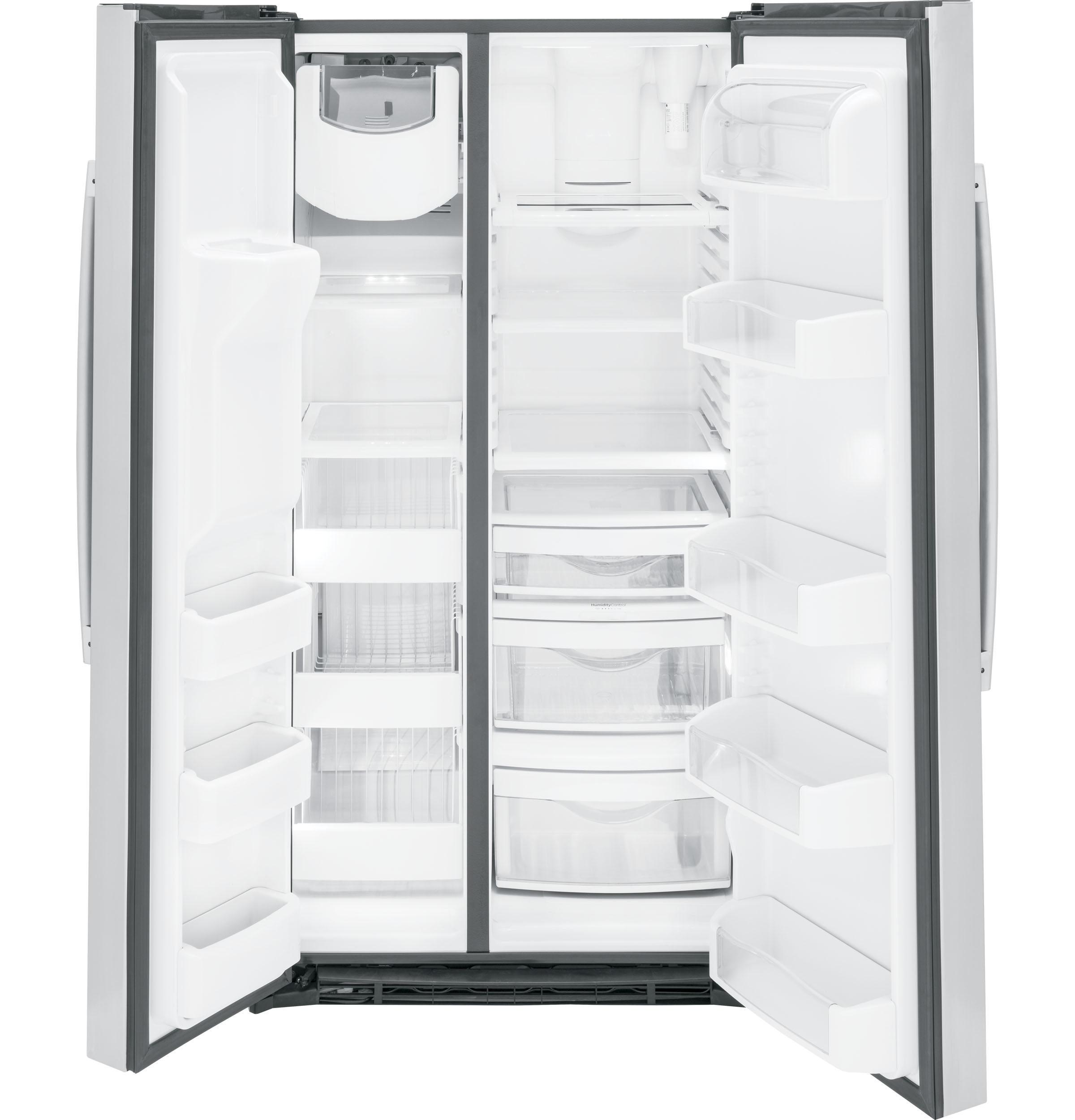 35.75" Side By Side 25.3 cu. ft. Energy Star Refrigerator With Fingerprint Resistant Finish - View 5 | Fridge.com