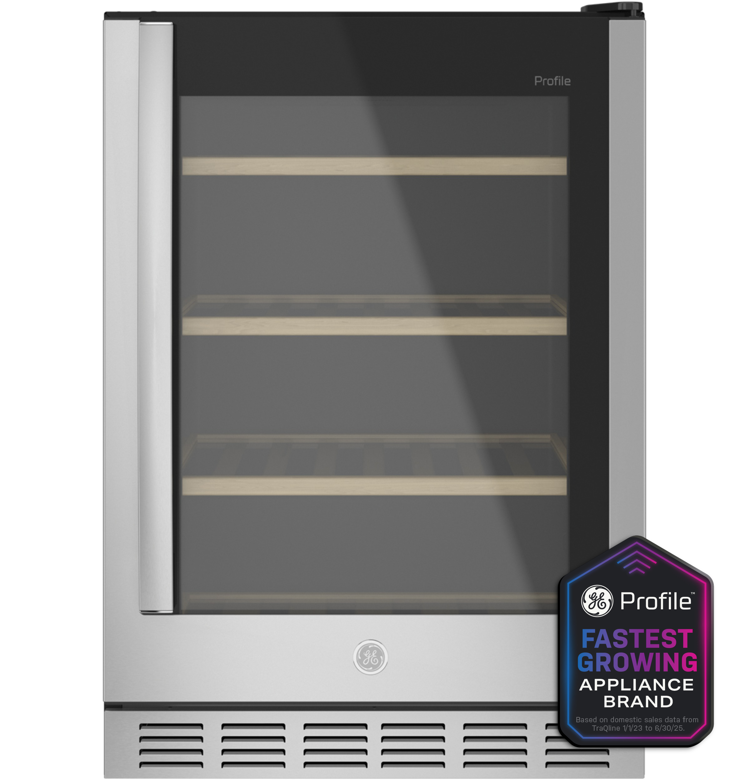 GE Profile - 155-Can Beverage Cooler - Stainless Steel — FIN-0015754 | Fridge.com