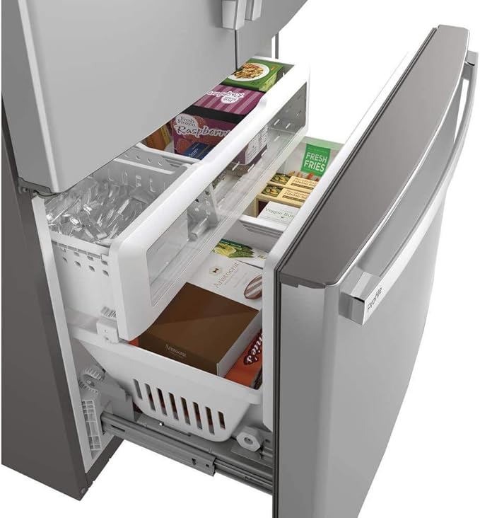 GE Profile 36 Energy Star Counter Depth French Door Refrigerator With 23.1 cu. ft. Capacity Internal Water Dispenser Twinchill Evaporator And Showcase LED Lighting In Fingerprint Resistant - View 6 | Fridge.com