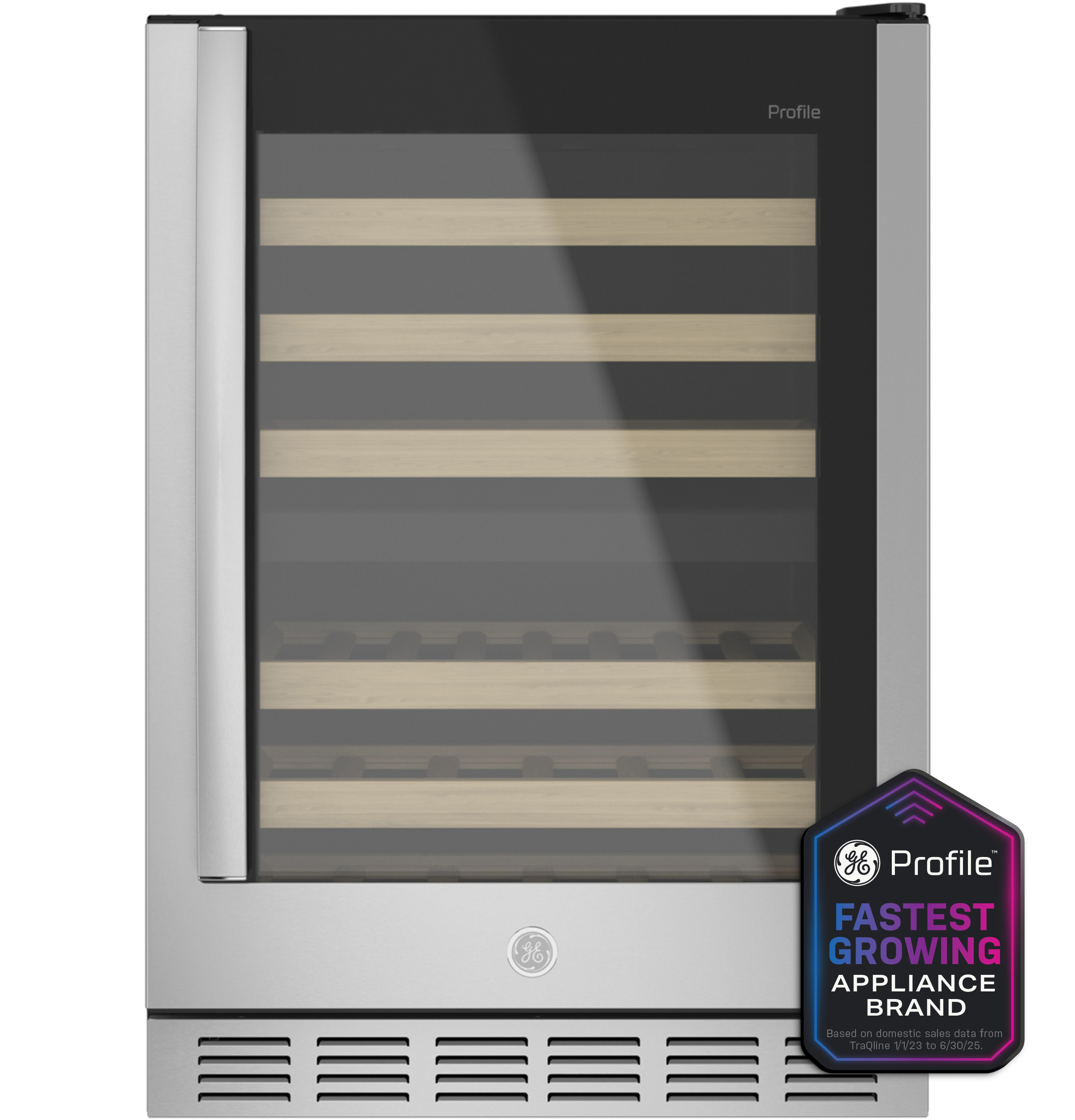 24 Bottle And 44 Can Dual Zone Convertible Wine Refrigerator - View 2 | Fridge.com