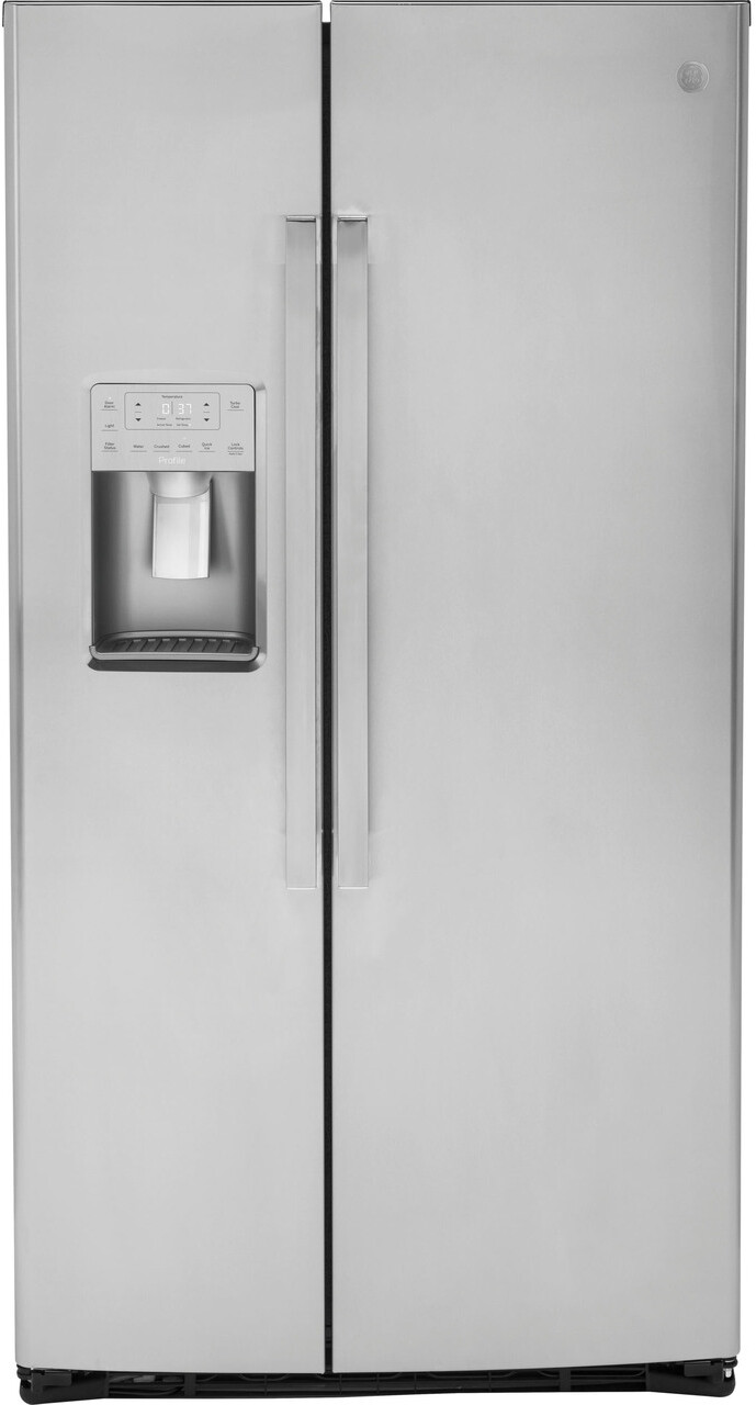 35.75" Counter Depth Side by Side 21.9 cu. ft. Refrigerator with Fingerprint Resistant Finish | Fridge.com