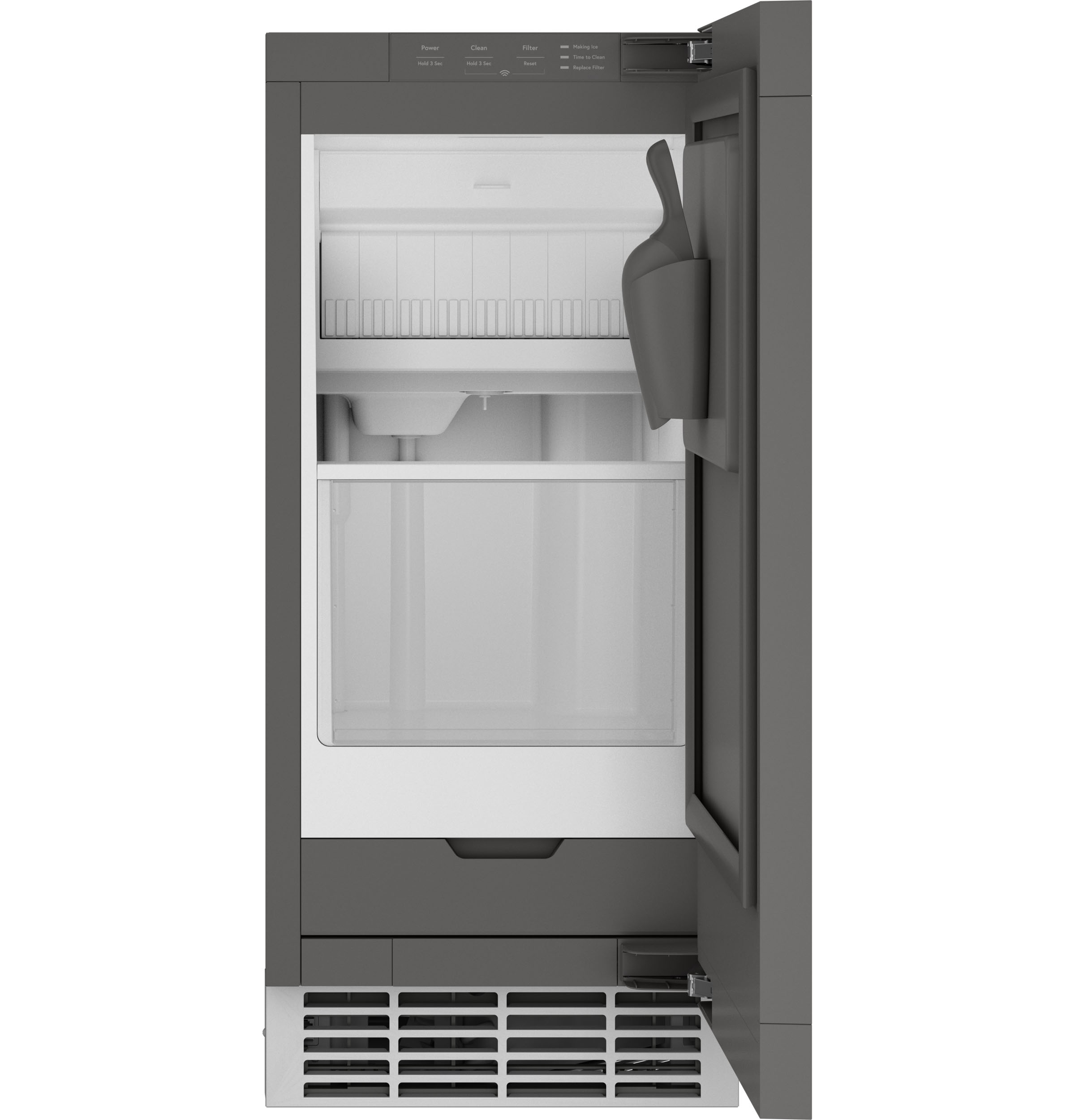 GE Appliances 65 lb. Daily Production Gourmet Ice Freestanding Ice Maker — FIN-0015955 | Fridge.com