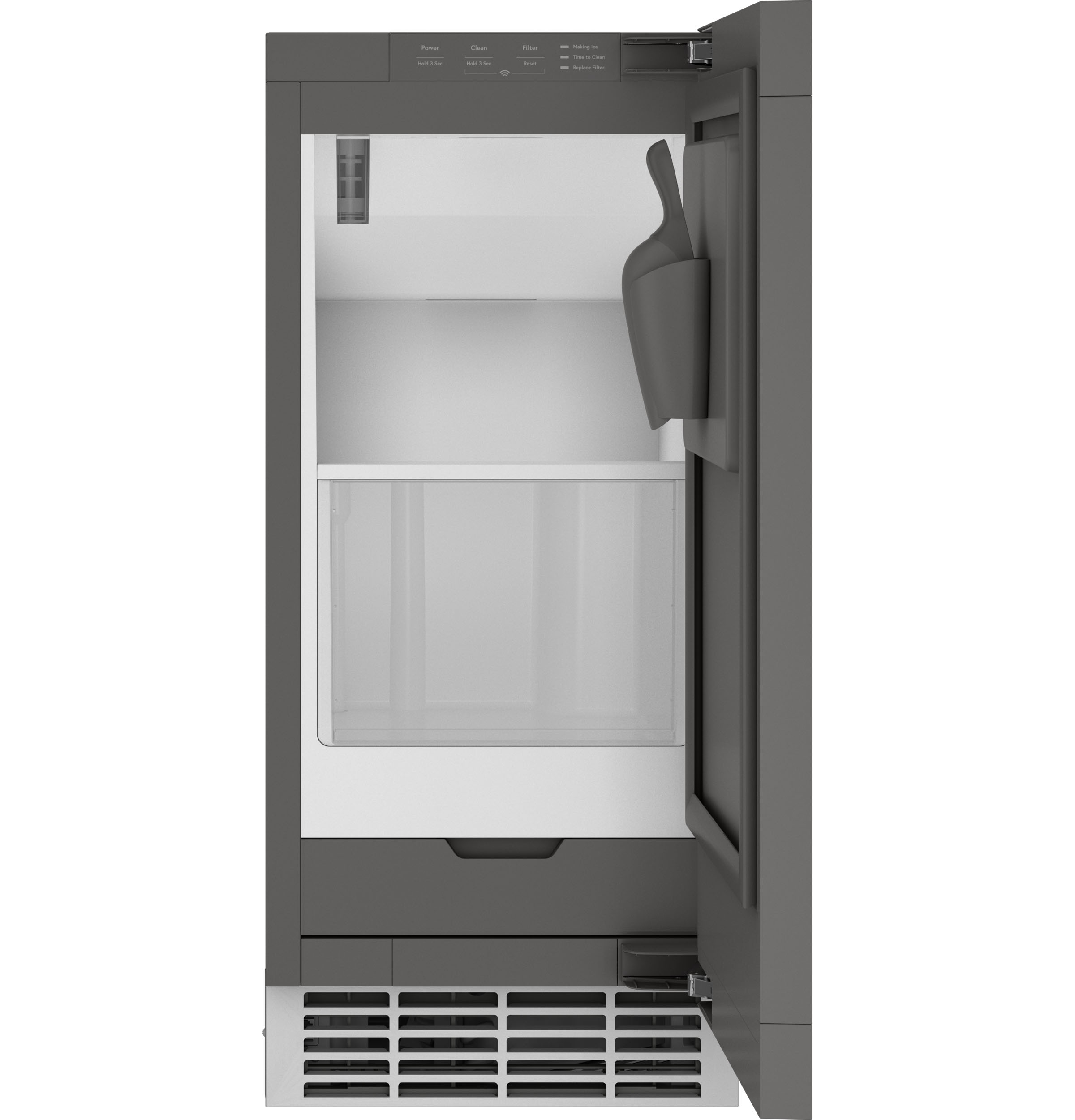 GE Profile 15" Freestanding/Built In Undercounter Ice Maker UNC15NPWII | Fridge.com