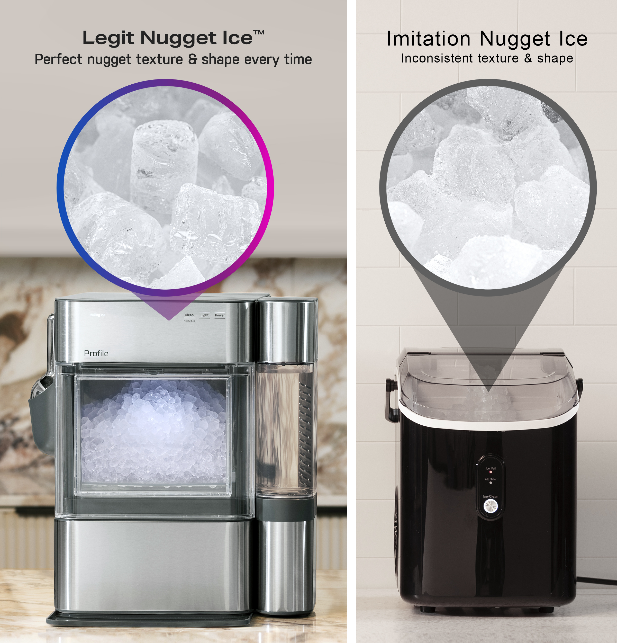 GE Profile 14" Ice Maker XPIO13SWSS - View 6 | Fridge.com