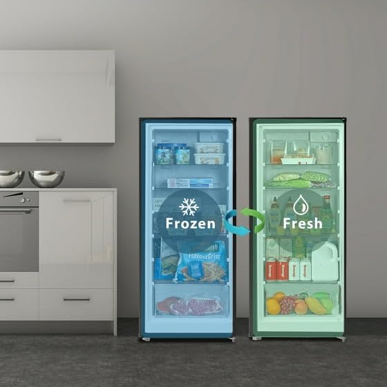 Modern 7 cu. ft. Garage Ready Convertible Upright Freezer/Refrigerator - View 5 | Fridge.com