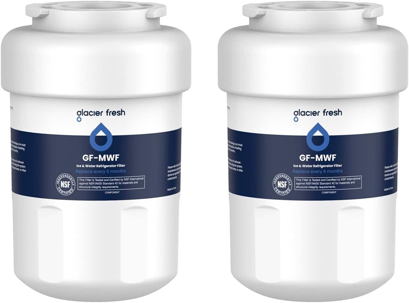 GLACIER FRESH - MWF Refrigerator Water Filter, Compatible with SmartWater MWFP, MWFA, GWF, 2 Pack | Fridge.com