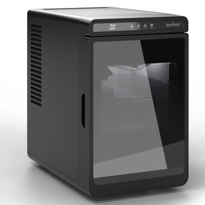 Compact Clear Ice Maker  1.6" Cubes, 10-Min Production, Self-Cleaning, LED Light & Timer. Portable For Kitchen, Bar, RV. | Fridge.com