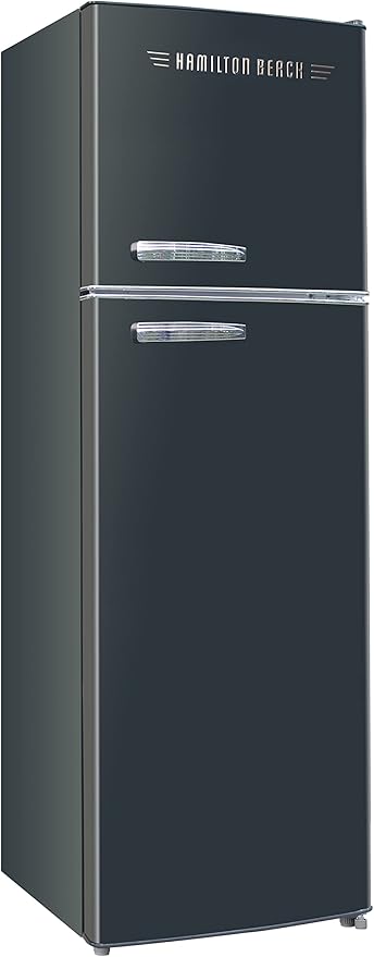 Hamilton Beach Retro Top Freezer Apartment Size Refrigerator, Black | Fridge.com